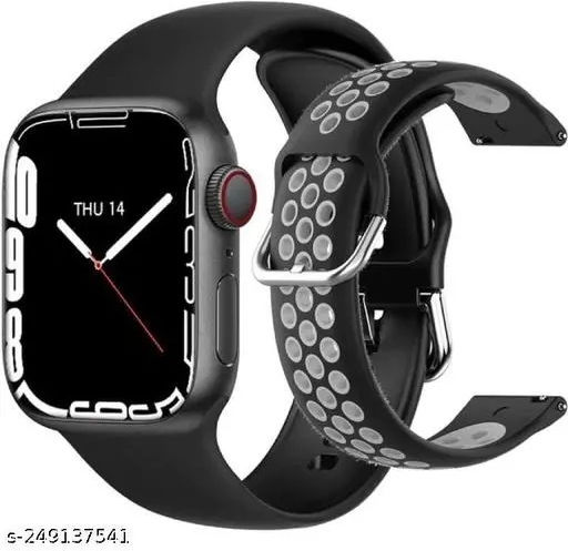 T55 Pro Max Aluminium Smartwatch with Heart Rate Monitor (Black) view 3