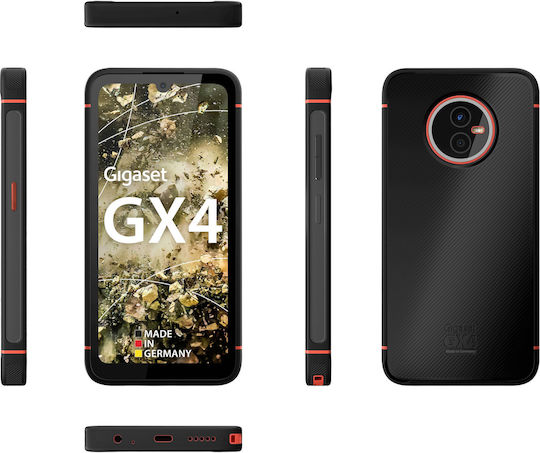 Gigaset Gx4 Dual SIM (4GB/64GB) Resistant Smartphone Black view 1