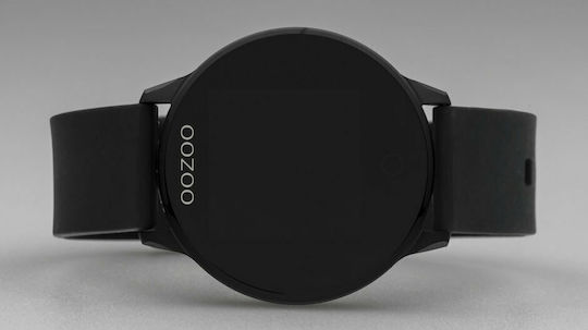 Oozoo Q00115 Stainless Steel 43mm Smartwatch with Heart Rate Monitor (Black) view 3