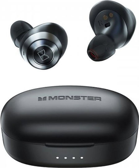 Monster Achieve 100 Airlinks In-ear Bluetooth Handsfree Earphones with Sweat Resistance and Charging Case Black view 4