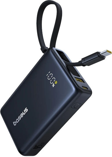 Baseus PicoGo Power Bank 10000mAh 45W with USB-C Port Power Delivery Black