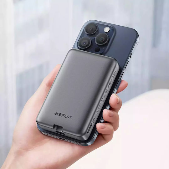 Acefast M10 MagSafe Power Bank 10000mAh 30W with 2 USB-C Ports Power Delivery Black view 5