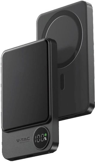 V-TAC MagSafe Power Bank 5000mAh 20W with USB-C Port Dark Grey