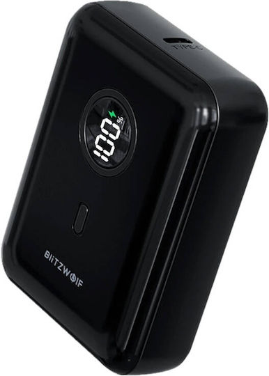 BlitzWolf BW-P21 Power Bank 10000mAh 22.5W with USB-A Port and USB-C Port Black view 2