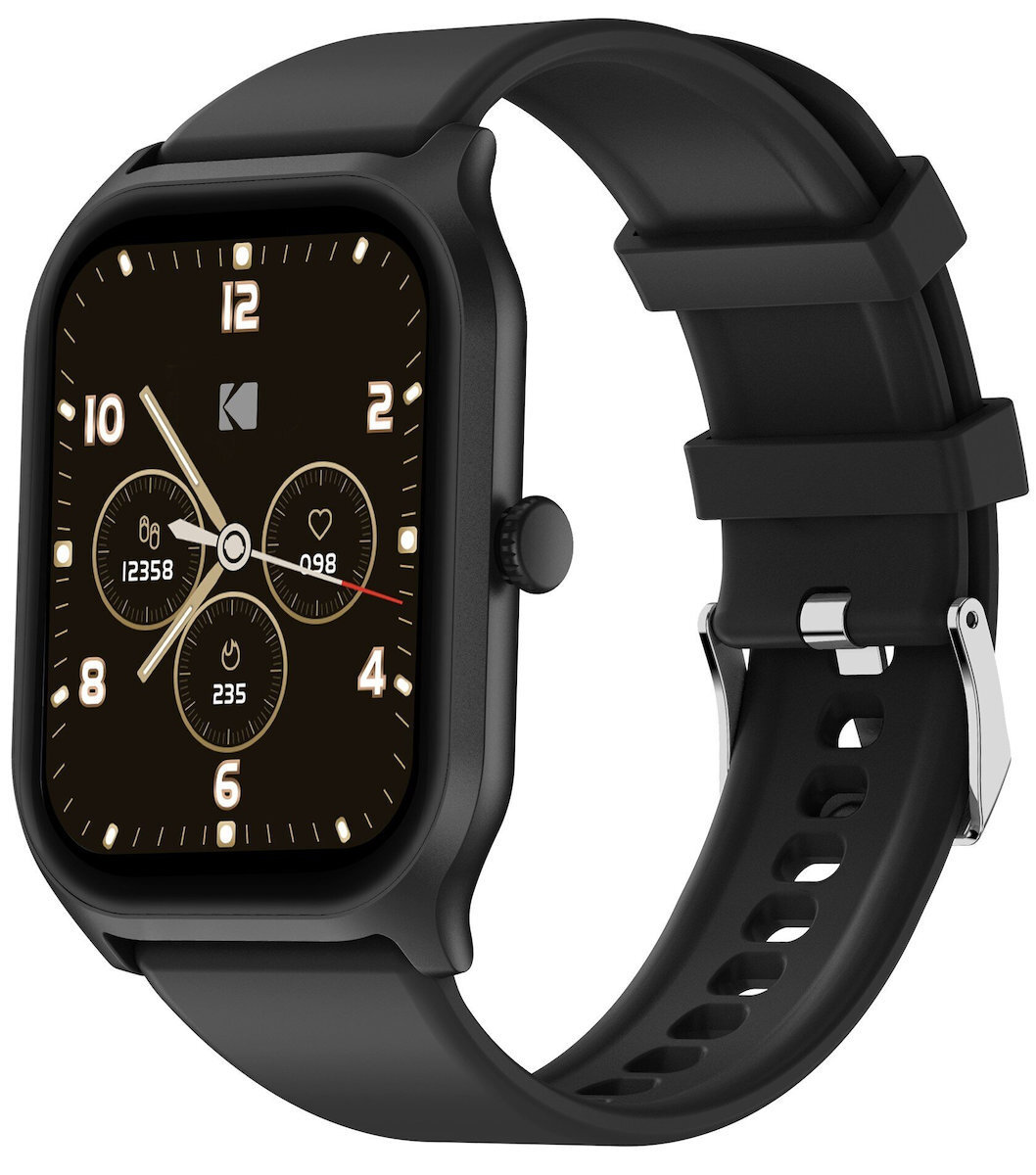 Kodak SW-7225 Smartwatch with Heart Rate Monitor Black view 1