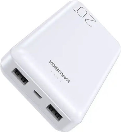 Kakusiga KSC-881 Power Bank 20000mAh with USB-A Port and USB-C Port White view 1
