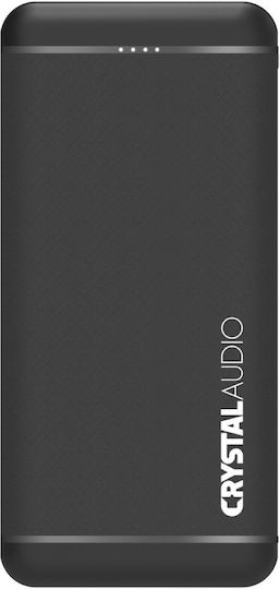 Crystal Audio PBK3K Power Bank 10000mAh with 2 USB-A Ports Black