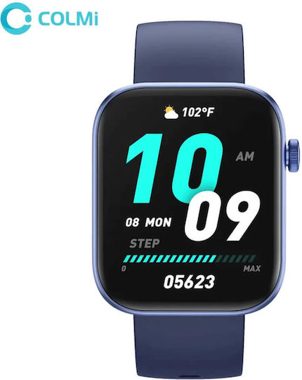 Colmi P71 45mm Smartwatch with Heart Rate Monitor (Blue) view 3