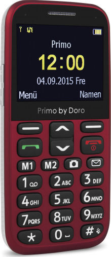 Doro Primo 366 Single SIM Mobile with Large Buttons (English Menu) Red view 2