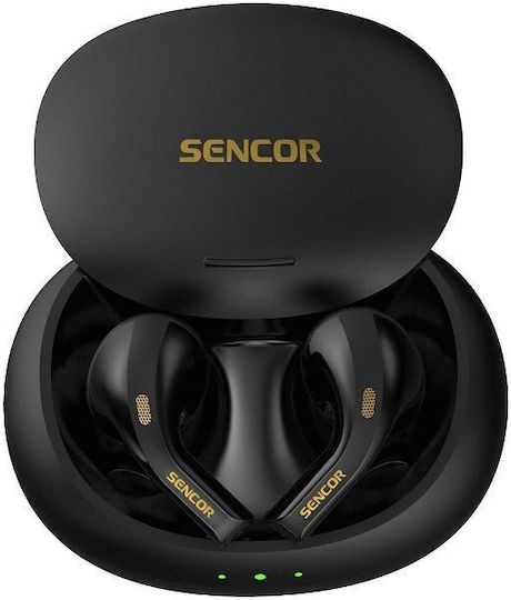 Sencor SEP 560BT In-ear Bluetooth Handsfree Earphones with Charging Case Black vista 2