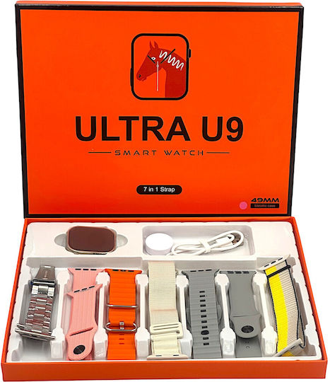Ultra U9 Smartwatch (Pink) view 1