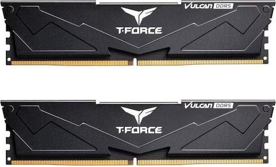 TeamGroup Vulcan XMP 32GB DDR5 RAM with 2 Modules (2x16GB) and 6000 Speed for Desktop (FLBD532G6000HC38ADC01)