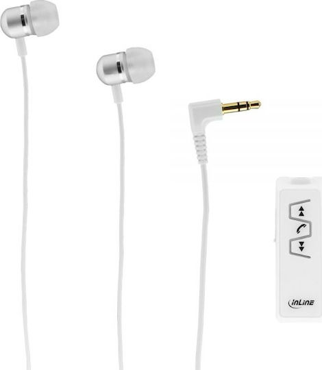 InLine 55354W In-ear Bluetooth Handsfree Earphones White view 5