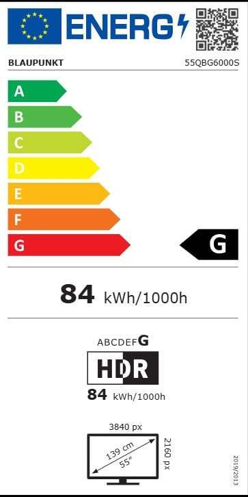 Blaupunkt Smart Television 55" Full HD QLED 55QBG6000S HDR (2025) view 6