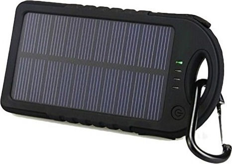 Forever STB-200 Solar Power Bank 5000mAh with 2 USB-A Ports Black