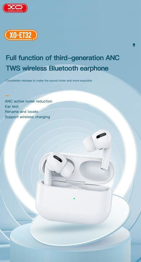 XO ET32 In-ear Bluetooth Handsfree Earphones with Charging Case White view 4
