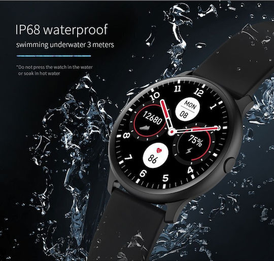 G.Rossi Sg003e 45mm Smartwatch with Heart Rate Monitor (Black) view 7