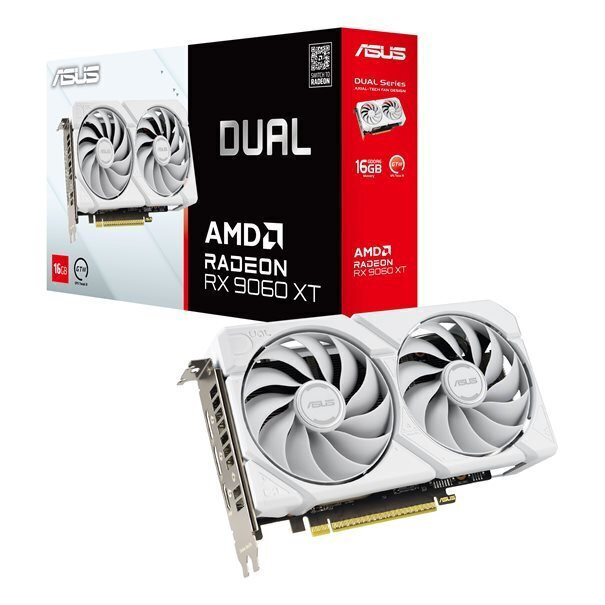 Asus Radeon RX 9060 XT 16GB GDDR6 Dual White Graphics Card 90YV0LG3-M0NA00 view 1