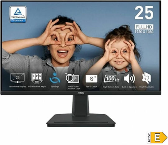 MSI PRO MP251 IPS Monitor 25" FHD 1920x1080 with Response Time 4ms GTG
