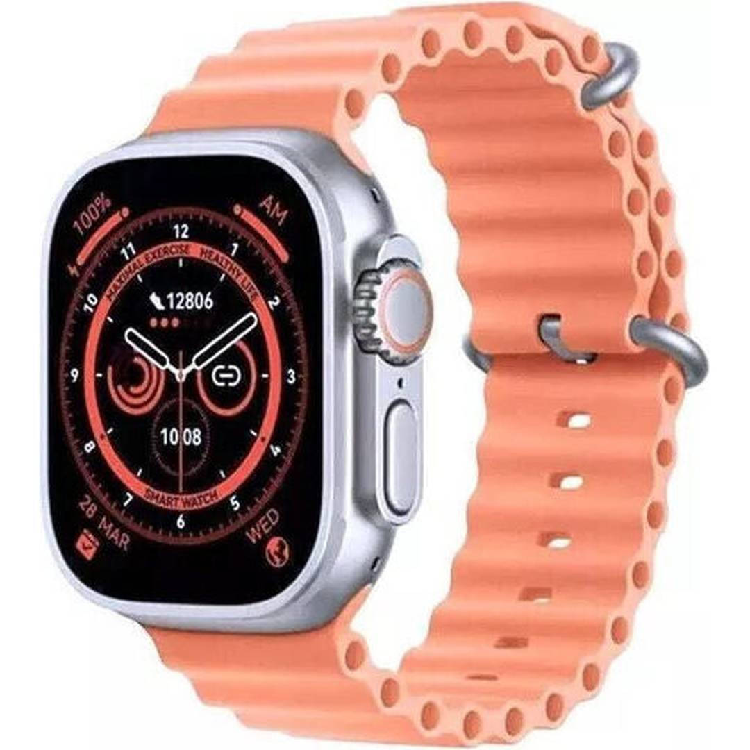 BW9 Ultra 49mm Smartwatch with Heart Rate Monitor (Pink)