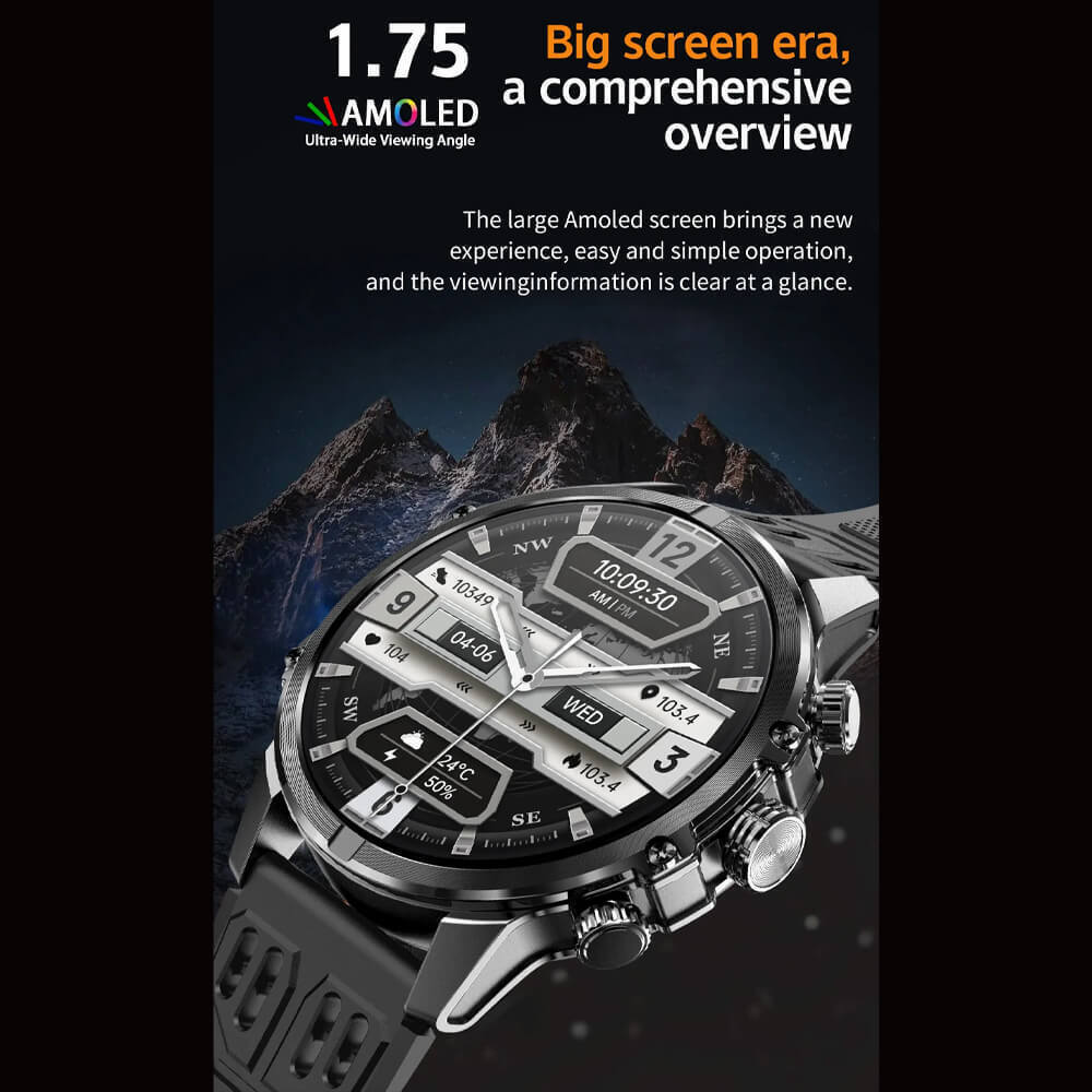 Microwear CF53 Smartwatch with Heart Rate Monitor (Silver Steel) view 8