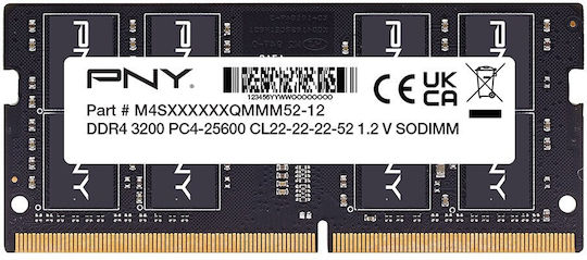 PNY DDR4 With Module 1x32GB For Laptop MN32GSD43200-SB view 2
