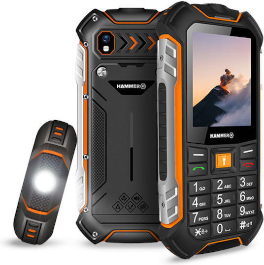Hammer Boost LTE 256MB/64MB Dual SIM Resistant Mobile with Buttons Black view 5