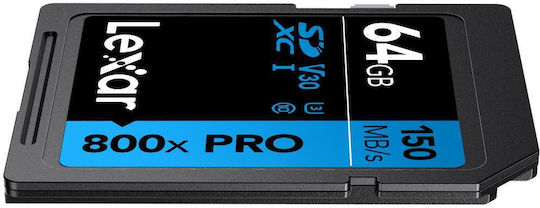 Lexar Professional SDXC 64GB U3 V30 UHS-I 150MB/s With Adapter view 4