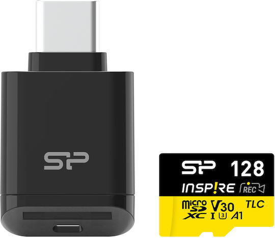 Silicon Power microSDXC 128GB Class 10 U3 V30 A1 UHS-I