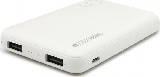 Remax RPP-116 Power Bank 5000mAh with USB-A Port and USB-C Port White view 2