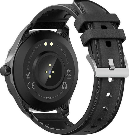 BlitzWolf BW-HL3 Waterproof Smartwatch with Heart Rate Monitor (Black) vista 3