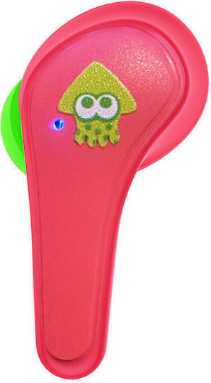 OTL Splatoon TWS In-ear Bluetooth Handsfree Earphones with Charging Case Red view 3