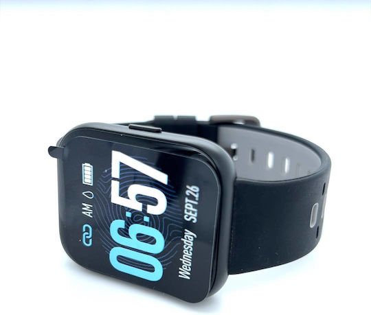 Breeze Uki Aluminium 44mm Smartwatch with Heart Rate Monitor (Black) view 3