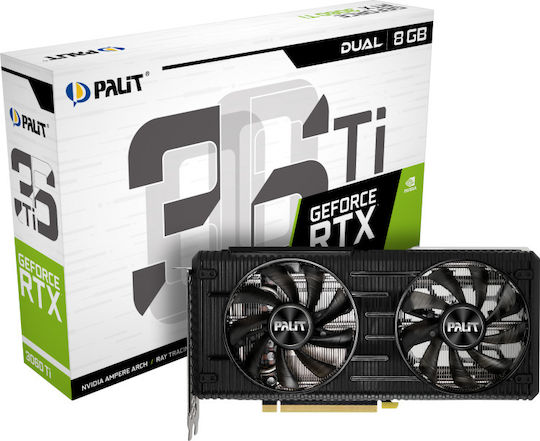Palit GeForce RTX 3060 Ti 8GB GDDR6 Dual Graphics Card view 1