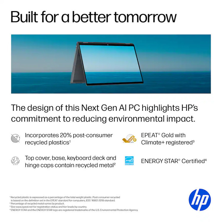 HP OmniBook X Flip 16" IPS FHD (Ultra 7-258V/32GB/2.0TB SSD/W11 Home) (US Keyboard) view 4