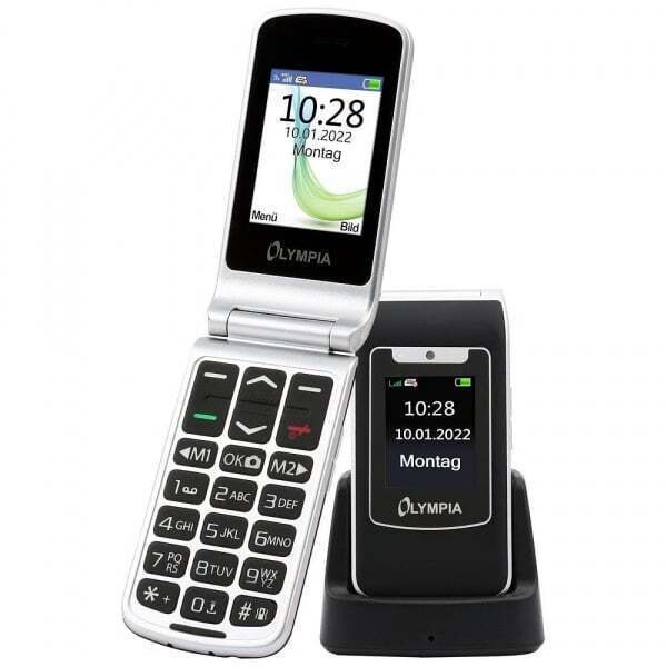 Olympia Style Duo 4G Dual SIM Mobile with Buttons Black view 4