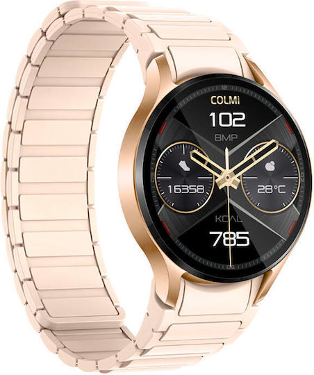 Colmi i28 Ultra Smartwatch with Heart Rate Monitor (Strap Gold) view 3