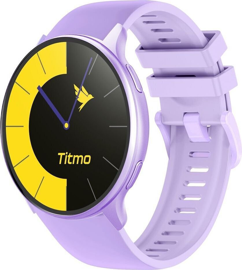 TITMO O-200 Waterproof Smartwatch with Heart Rate Monitor Lavender Purple