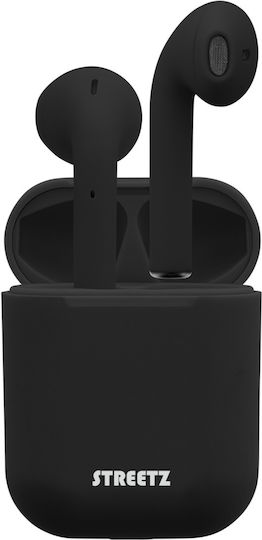 Streetz TWS-0003 Earbud Bluetooth Handsfree Earphones with Charging Case Black