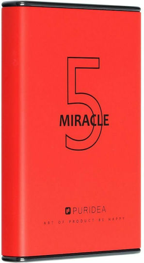 Puridea S12 Power Bank 5000mAh with USB-A Port Red