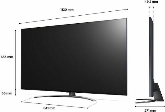 LG Smart Television 65" 4K UHD LED 65NANO816QA HDR (2022) view 4