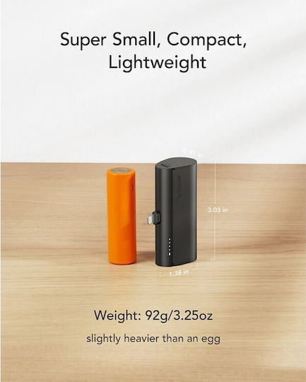 Veger V0556P Power Bank 5000mAh 20W Power Delivery Black vue 9