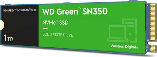 Western Digital Green SN350 SSD 1TB M.2 Type with PCI Express 3.0 Connection WDS100T3G0C