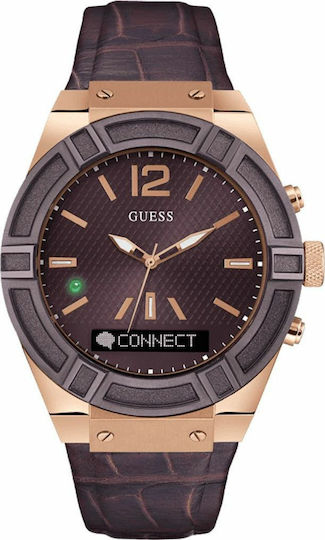 Guess Connect Hybrid Stainless Steel Smartwatch (Rose Gold) – widok 2