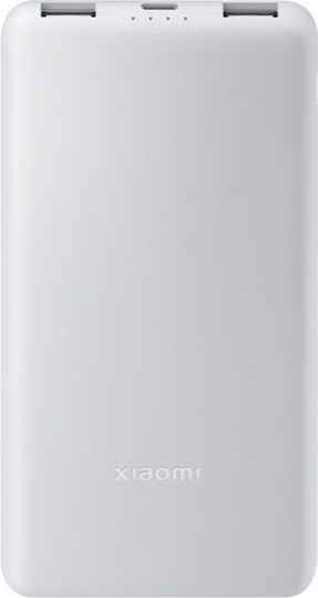 Xiaomi Lite Power Bank 10000mAh 22.5W with 2 USB-A Ports and USB-C Port White