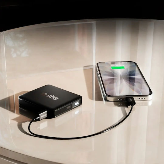 SBS High Density Power Bank 5000mAh 10W with USB-C Port Black view 7