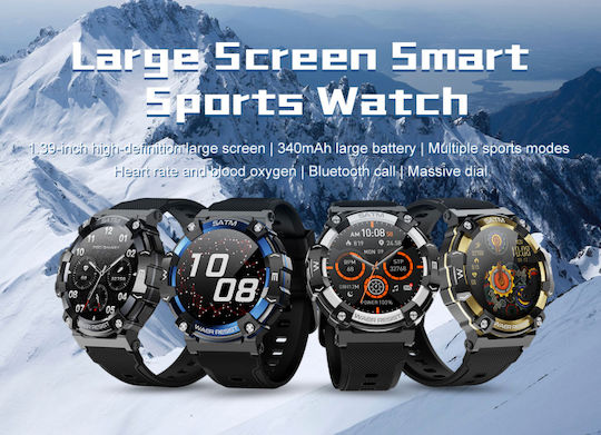 Naxius NXSBPG-66 Smartwatch with Heart Rate Monitor (Black) view 4