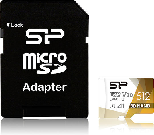 Silicon Power Superior Pro microSDXC 512GB U3 V30 A1 UHS-I 100MB/s With Adapter