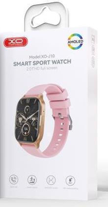 XO J10 Smartwatch with Heart Rate Monitor (Pink) view 2