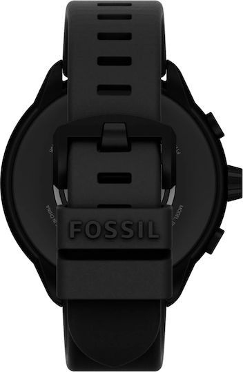 Fossil Gen 6 Wellness Edition Stainless Steel 44mm Smartwatch with Heart Rate Monitor (Black) view 3